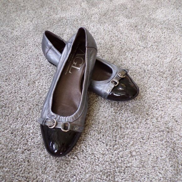 AGL leather italian flats 39 - Picture 2 of 11